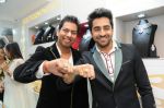 Abhishek Kumar along with Ayushmann Khurana  at Amaze store in Andheri, Mumbai on 2nd Feb 2013.JPG